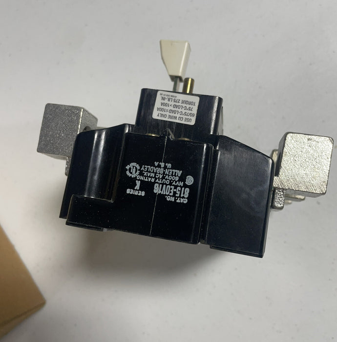 NEW ALLEN BRADLEY 815-EOV15 MANUAL RESET OVERLOAD RELAY NEMA SIZE 4 3 NC CONTACT