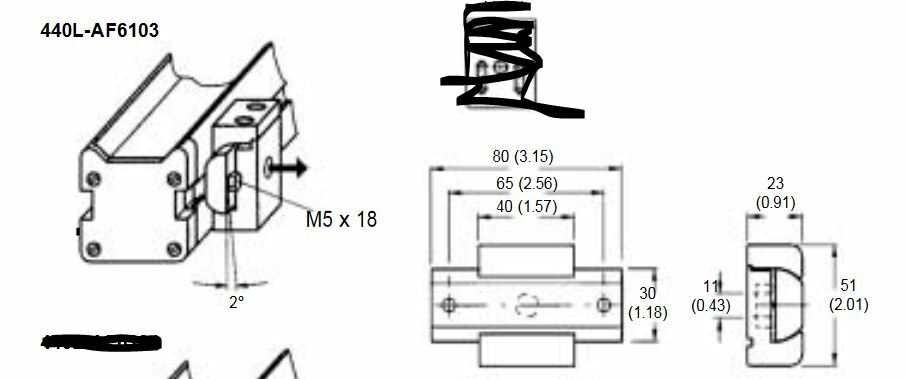 NEW ALLEN-BRADLEY 440L-AF6103 PIVOT BRACKET SAFETY LIGHT CURTAIN ACCESSORY