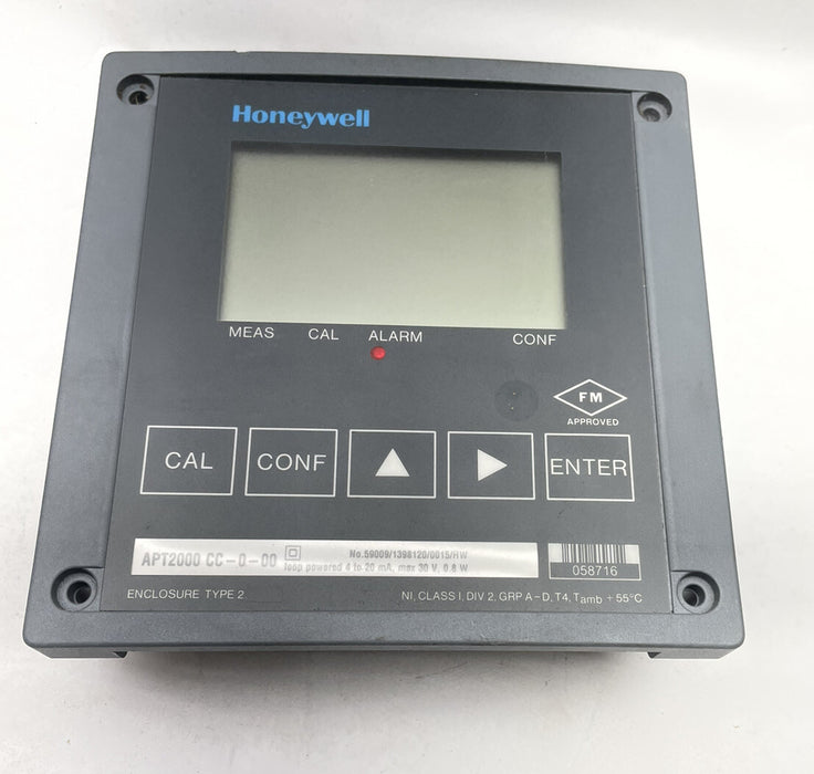 NEW HONEYWELL APT2000 CC-0-00 LOOP POWERED 4-20ma CONDUCTING CONDUCTIVITY