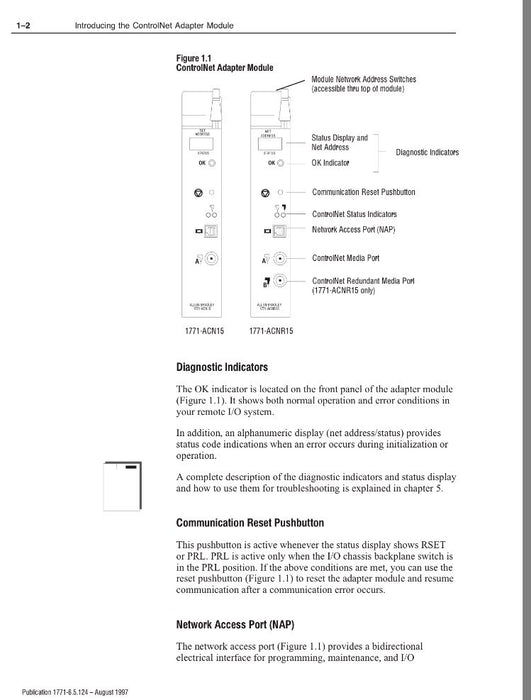2014 REMAN 1771ACNR15 ALLEN BRADLEY 1771-ACNR15 B Controlnet Adapter PLC-5