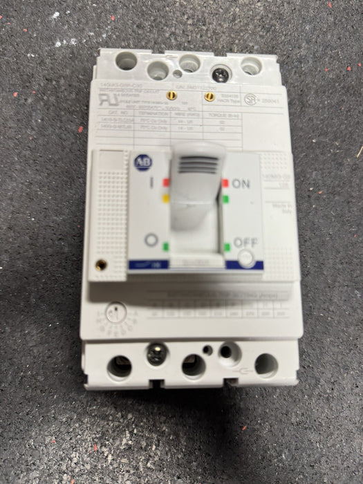 140MG-G8P-C30 ALLEN-BRADLEY BULLETIN 140G 30 AMP MOTOR CIRCUIT PROTECTOR MCP