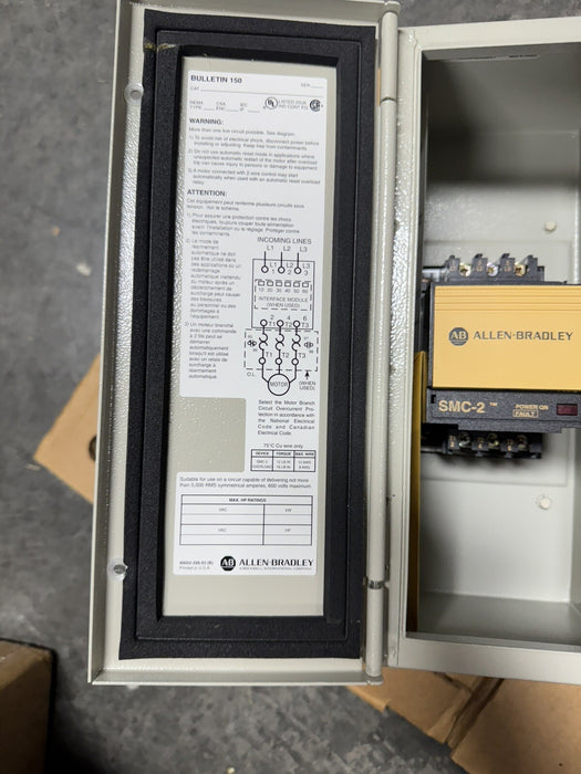 NEW ALLEN BRADLEY 150-A16JB SER A SMC-2 SMART MOTOR CONTROLLER NEMA 12 150-A16