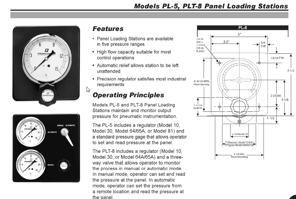 PL510P2030 NEW FAIRCHILD PL510P2030 PANEL LOADING STATION MODEL 10 SINGLE PLAIN