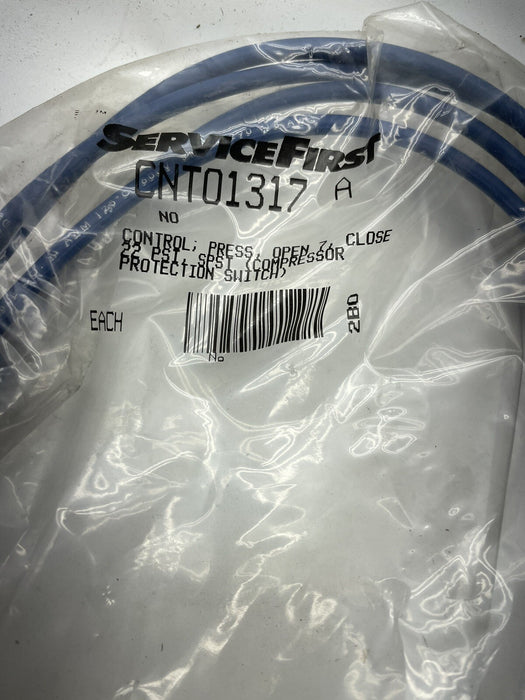NEW SEALED SERVICE FIRST CNT01317 CONTROL PRESSURE SWITCH SPST 22 PSI COMPRESSOR