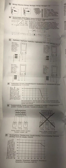 NEW WEIDMULLER 1469510000 PRO ECO 480W 24 VDC 20 AMP POWER SUPPLY