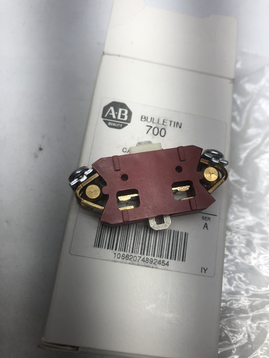 NEW ALLEN BRADLEY 700-CMS SAFETY MASTER CONTACT CARTRIDGE RED 20 AMP N.O AND N.C