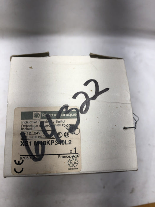 NEW TELEMECANIQUE INDUCTIVE PROX SWITCH XS1 M18KP340L2 XS1M18KP340L2 12-24 VDC
