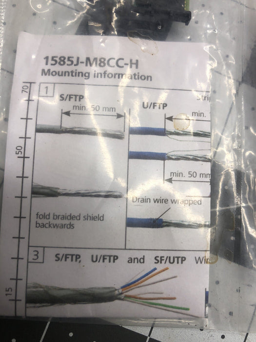 1585J-M8CC-H NEW SEALED ALLEN BRADLEY PN-120364 RJ-45 FIELD ATTACHABLE ETHERNET