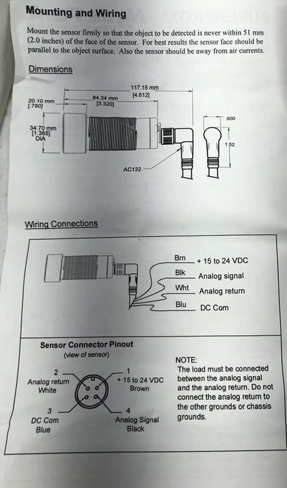 NEW HYDEPARK SUPERPROX SM956A-131003S ULTRASONIC ANALOG OUTPUT 30mm 4-20 Sensor