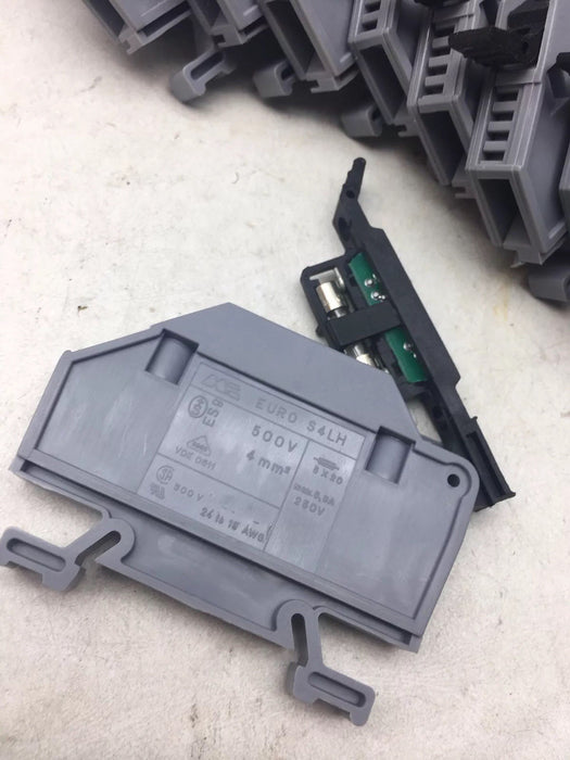 QTY 15 PCS NEW MORSETTITALIA  EURO S4LH/3 TERMINAL BLOCK END BRACKETS  DNF10 NNB