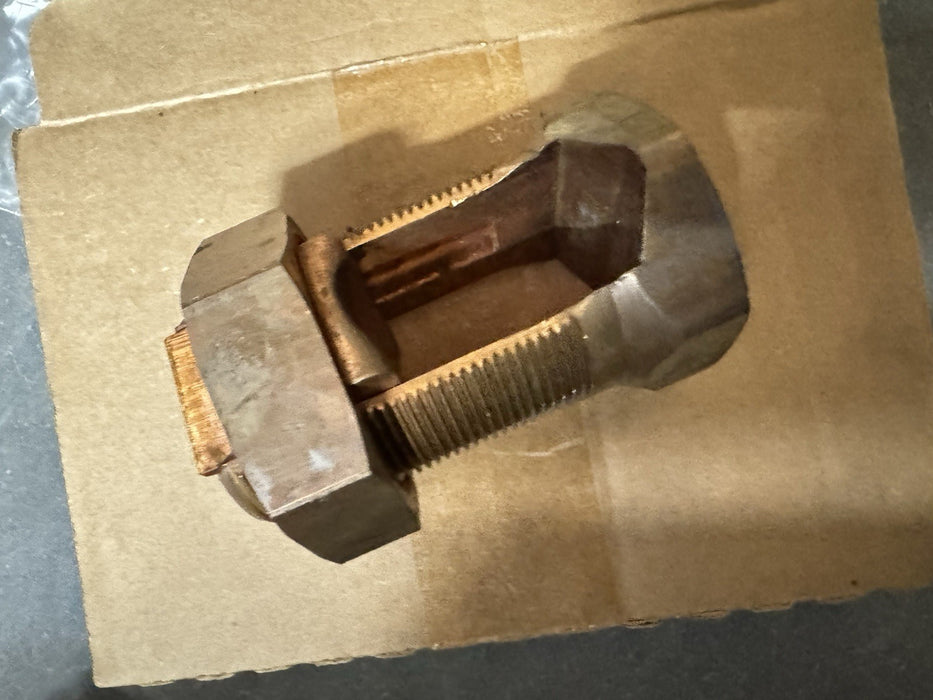 BOX OF 2 NSI N-1000 SPLIT BOLT CONNECTORS N-1000 COOPER 4/0-1000 STR CU