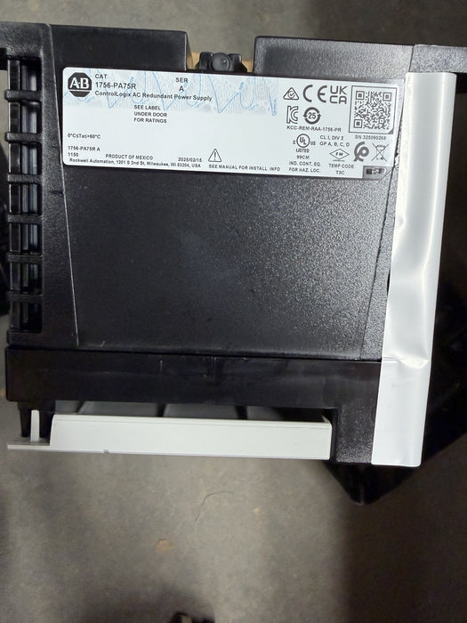 1756-PA75R NEW 2025 ALLEN BRADLEY CONTROLLOGIX PLC REDUNDANT POWER SUPPLYNIB