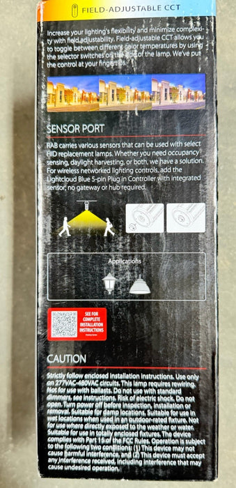 RAB CORN COBB LED BALLAST BYPASS LAMP RPL 150W HALIDE SODIUM 277-480V HID-36