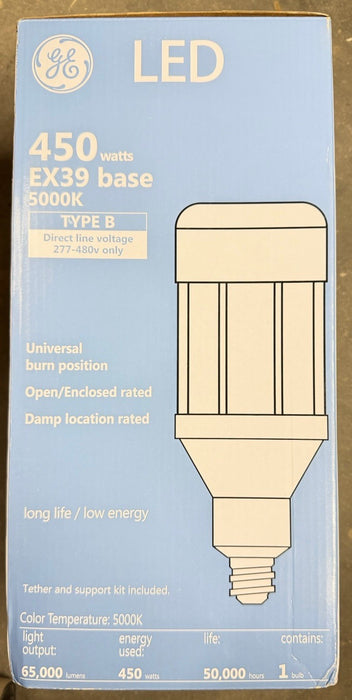 NEW GE CORN COBB LED 450 WATT EX39 5000K 277-480VAC