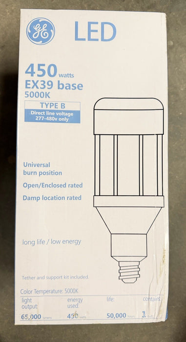 NEW GE CORN COBB LED 450 WATT EX39 5000K 277-480VAC