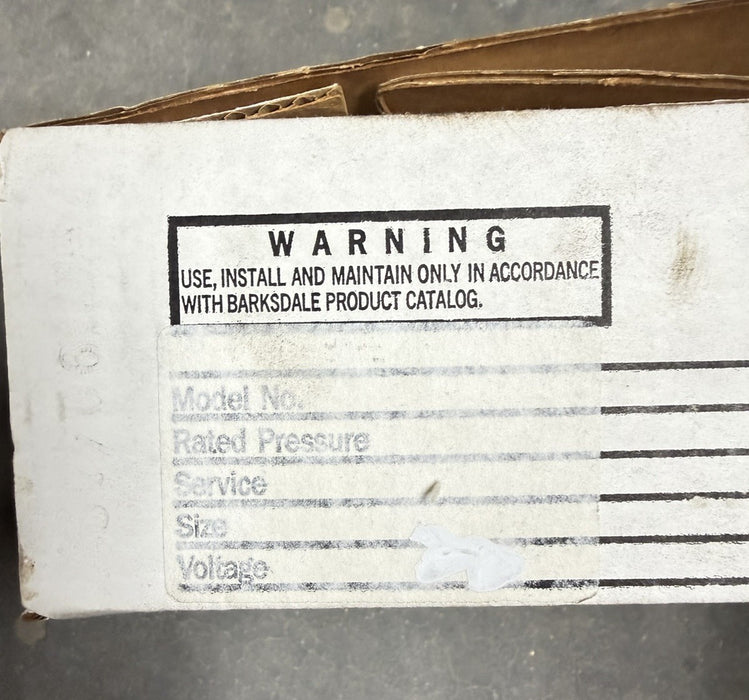 NEW BARKSDALE 9023 SHEAR SEAL VALVE SERIES 9000 VALVE