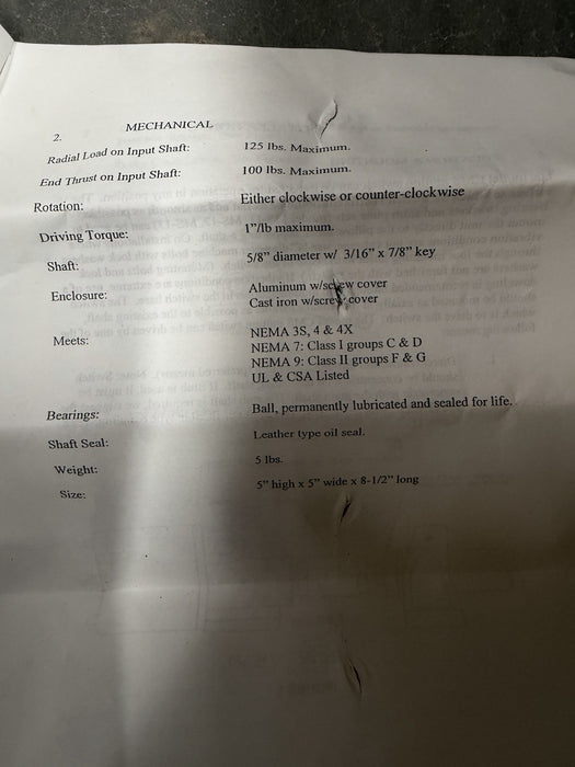 CONVEYOR COMPONENTS MOTION SWITCH CMS SPEED SWITCH ZERO SPEED ETC