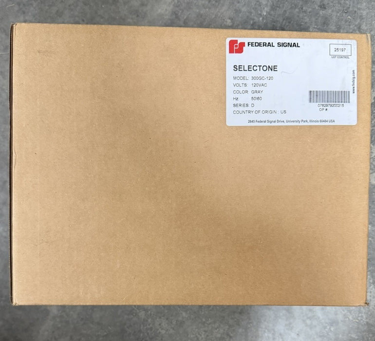 NEW FEDERAL SIGNAL 300GC-120 / 300GC120 (BRAND NEW)