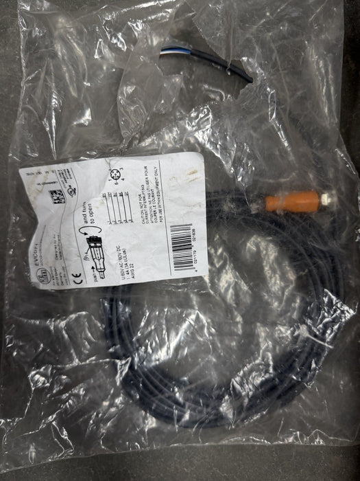 Ifm Evc071 Cordset, 5Pin Cable 5M  4A Max