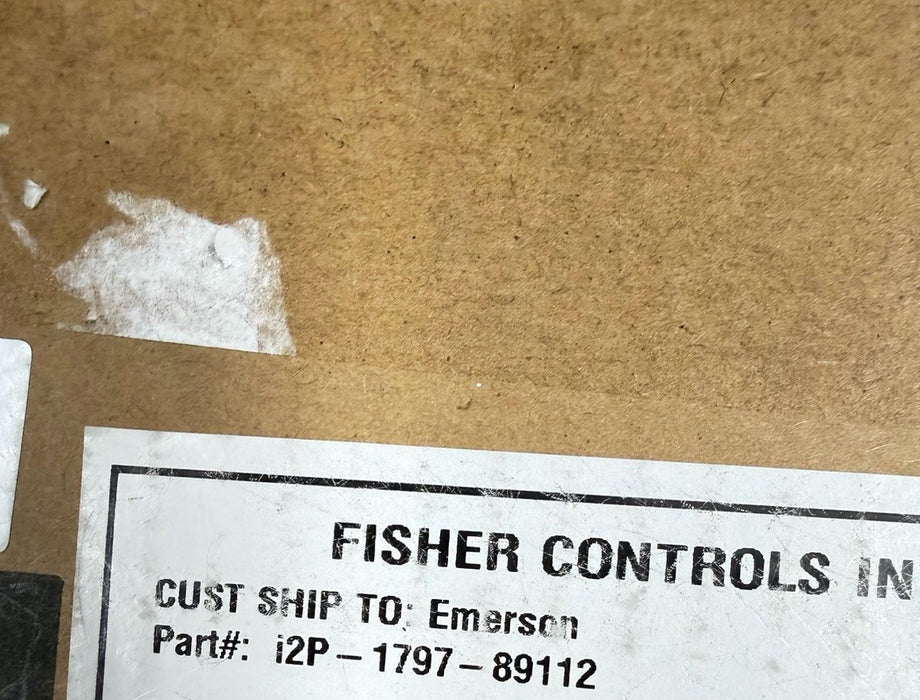 FISHER I2P TRANSDUCER 12P-100 I2P-1797-89112 3-15PSI 4-20MA FSI2P-1B I2P-100