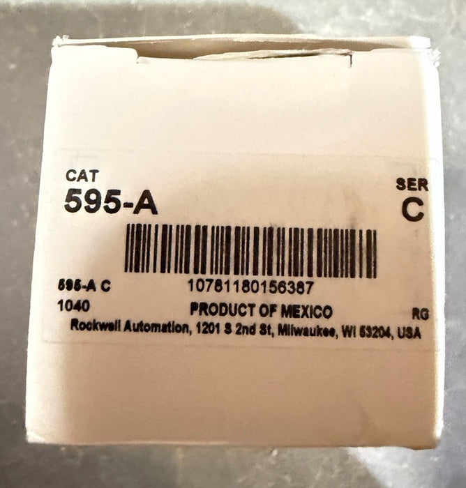 595-A NEW ALLEN-BRADLEY MOTOR STARTER AUXILIARY CONTACT AUX NO