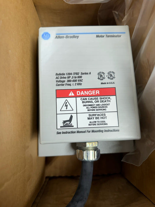 New Allen-Bradley 1204-TFB2 Free Shipping BOX IN BAD SHAPE DIRTY ETC
