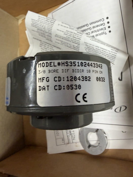 NORTHSTAR / DANAHER CONTROLS HS351024 DYNAPAR MODEL HS35102443342 ENCODER 3/8"