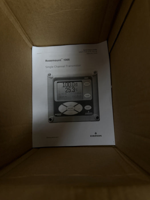 1066-P-HT-60 NEW EMERSON ROSEMOUNT 1066 PH/ORP TRANSMITTER LOOP POWERED