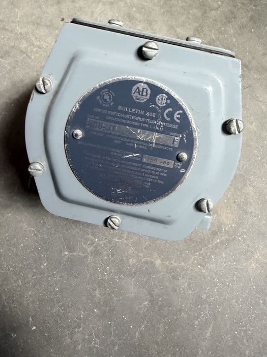 808-J1 NEW  ALLEN BRADLEY  zero speed Switch 15-80 RPM 808 J1 AB 808J1 NNB