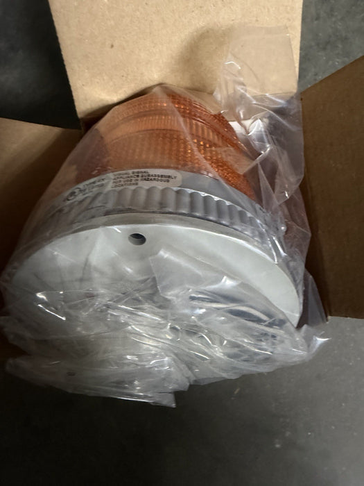 EDWARDS SIGNALING 105XBRMA120A Warning Light,LED,120VAC,Amber STEADY OR FLASH