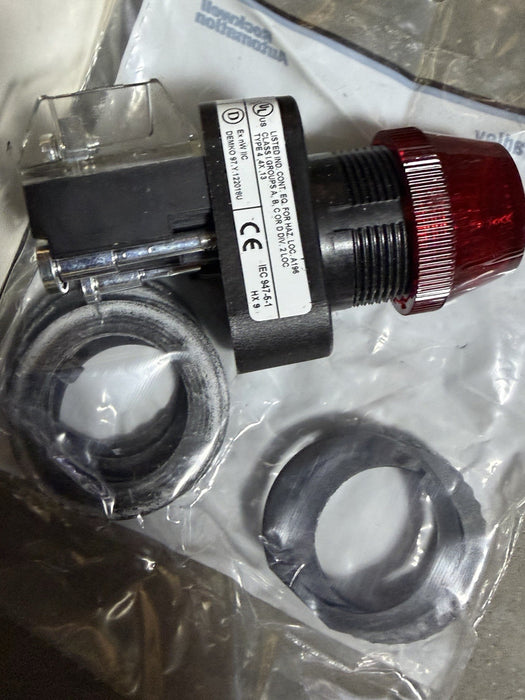 Allen-Bradley 800H-QR24R 30mm Pilot Light Red 24V