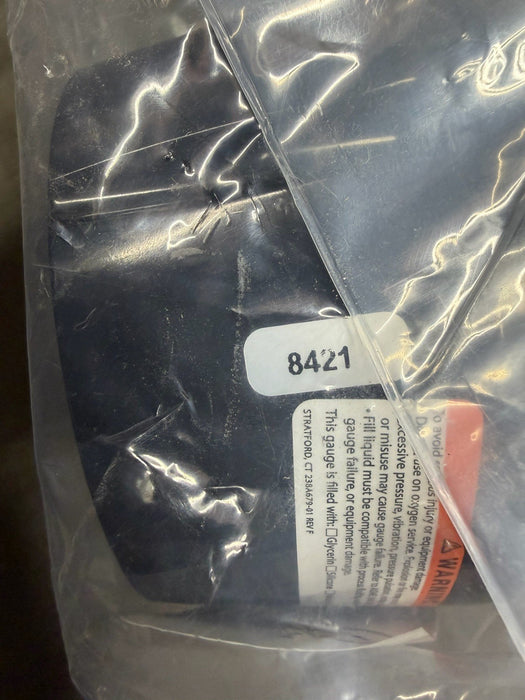 ASHCROFT 0-100PSI 4 1/2" FACE DURAGAUGE 1/2 PROCESS CONNECTION 316L SNUBBER