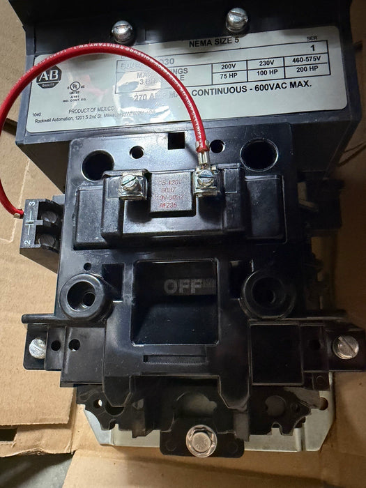 500-FOD930 Allen Bradley NEW IN  BOX 120V Size 5 Contactor New USA 167875