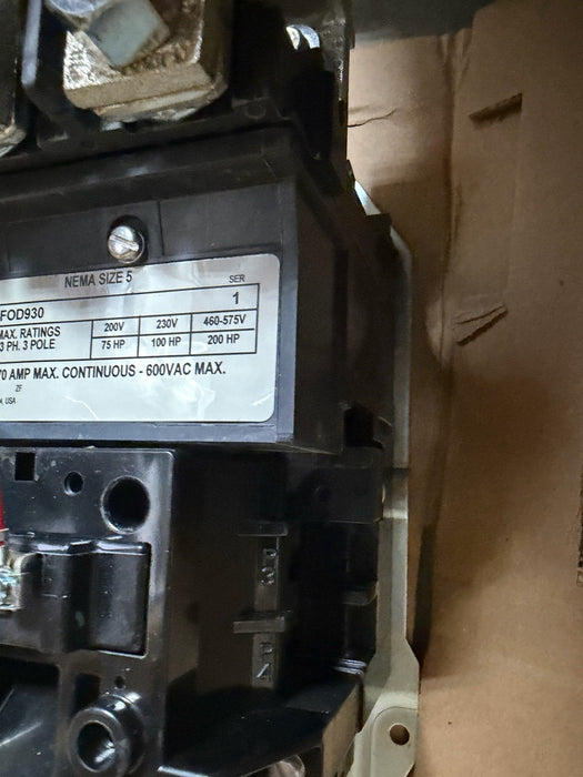 500-FOD930 Allen Bradley NEW IN  BOX 120V Size 5 Contactor New USA 167875