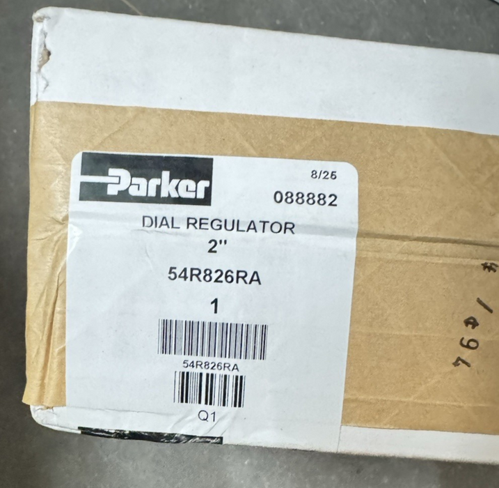 54R826RA PARKER DIAL REGULATOR 2" FNPT FACTORY SEALED