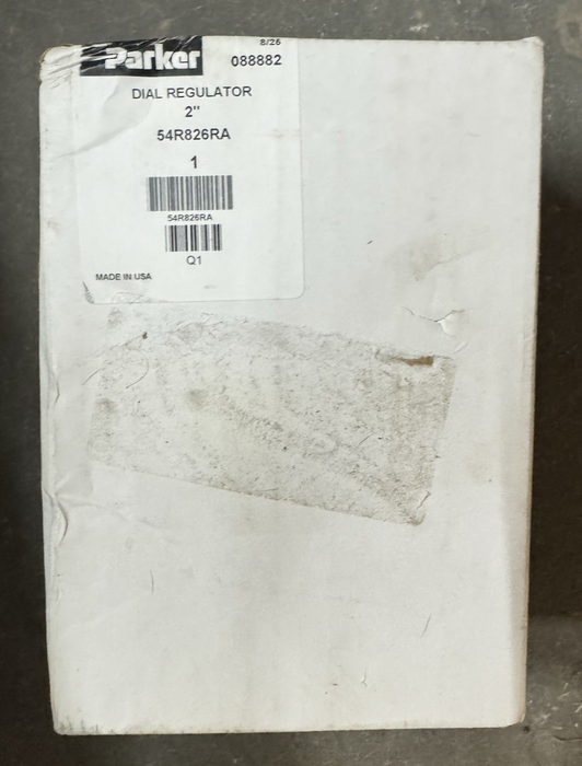 54R826RA PARKER DIAL REGULATOR 2" FNPT FACTORY SEALED