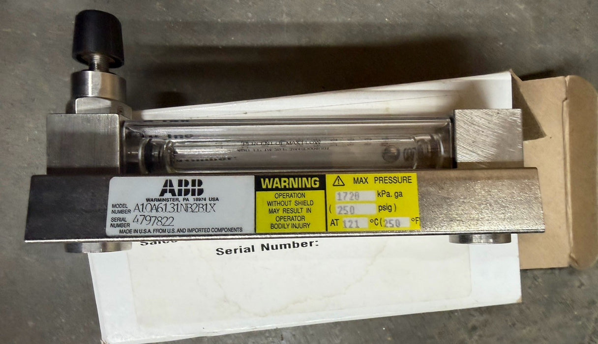 NEW ABB A10A6131NB2B1X A10A61 ROTAMETER 1/4"