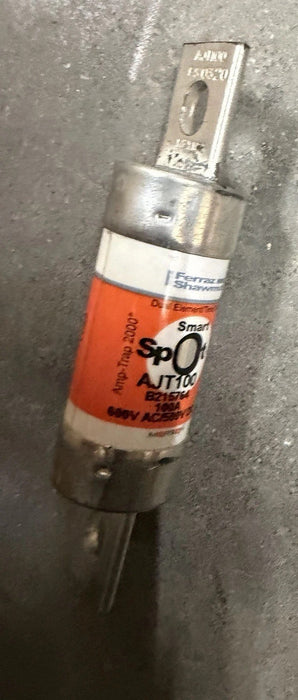 Ferraz Shawmut AJT100 Fuse 100A AJT 600V AC AMP-TRAP DUAL ELEMENT TIME DELAY