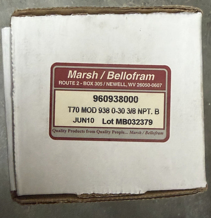 NEW BELLOFRAM T70 PRESSURE REGULATOR 0-30PSI 3/8" NPT NIB
