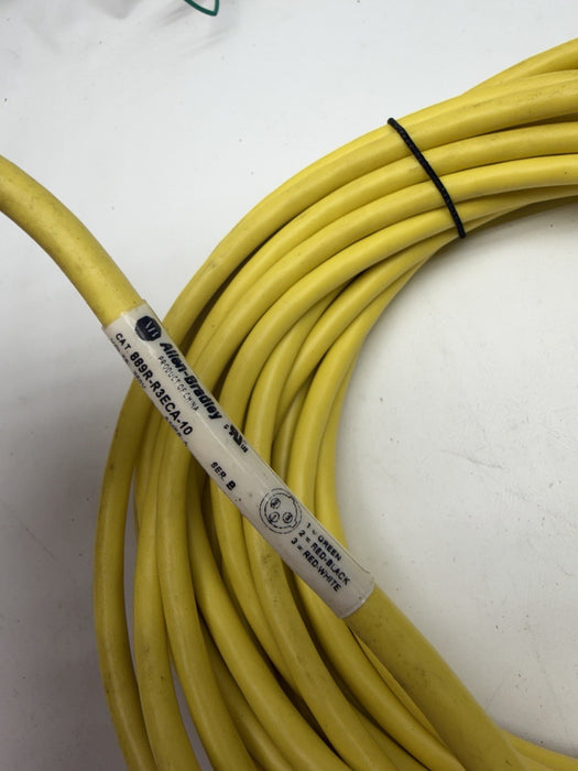 NEW 889R-R3ECA-10 CABLE ALLEN BRADLEY CABLE CORDSET 90 DEG 3 PIN