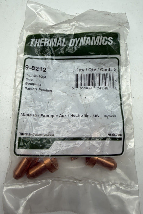 GENUINE Thermal Dynamics  9-8212 Plasma Cutting Tip, 90-100 Amp PKG/5