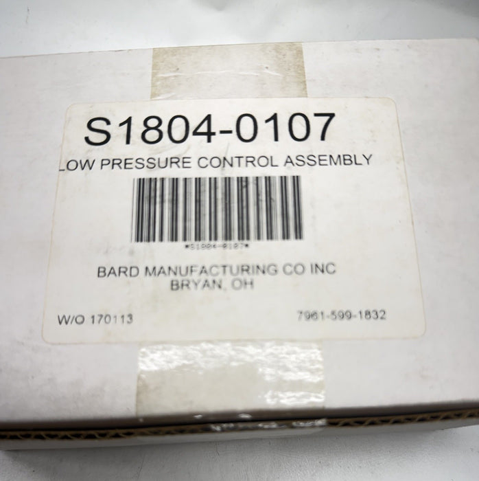 Bard S1804-0107 A/R Low Pressure Switch HVAC Control