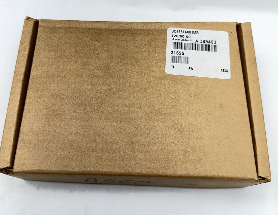 ASCO Solenoid  Valve SC8551A001MS 120V 4 Way 1/4” Ports NIB