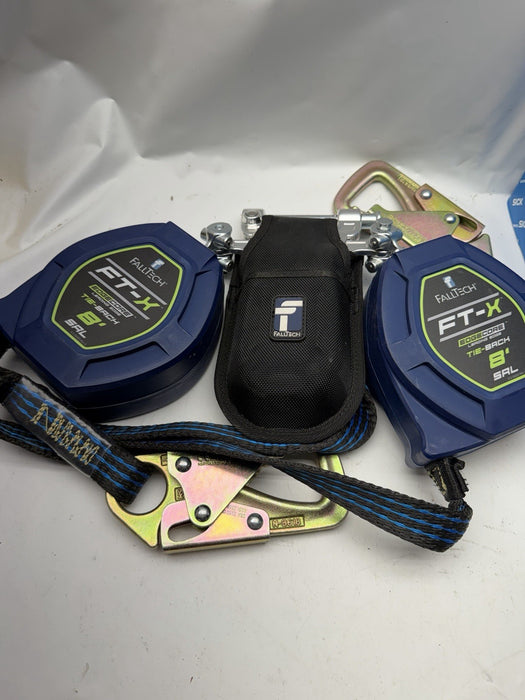 FallTech 8’ Tie Back Edge Score Twin Personal SRL Fall Restraint Self Retracting