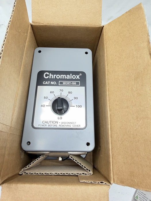 Chromalox Thermostat WCRT Series WCRT-100 THERMO  40-100 F 2004R 7396 LINE