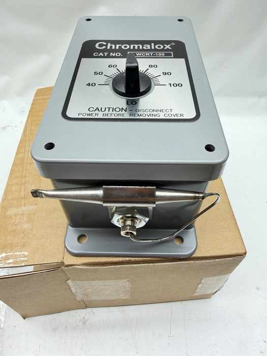 Chromalox Thermostat WCRT Series WCRT-100 THERMO  40-100 F 2004R 7396 LINE