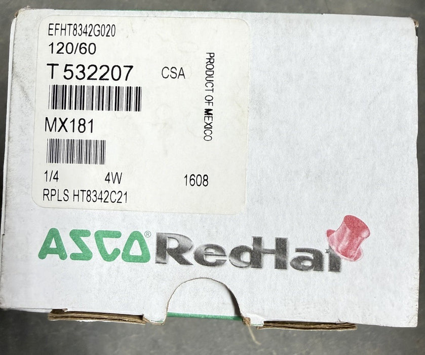ASCO EFHT8342G020 BRAND NEW 1/4" PORTS 4 WAY RPLS HT8342C21