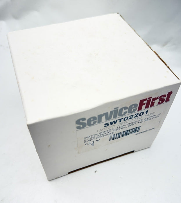 Trane SWT02201 ServiceFirst Low Pressure Switch Control Opens @8 Closes @25
