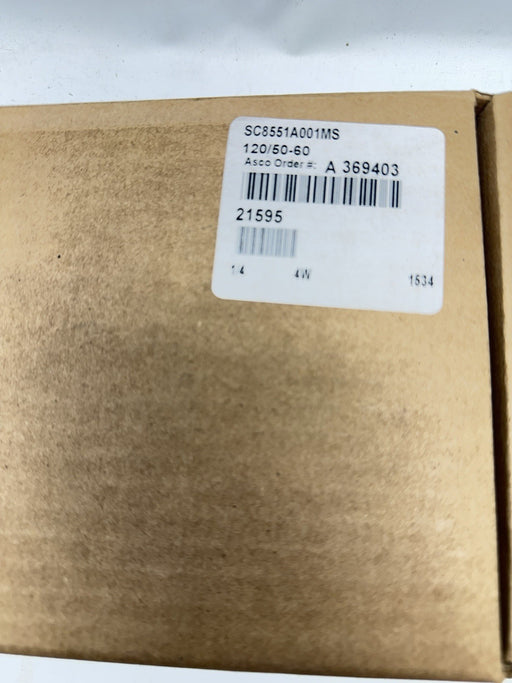 ASCO Solenoid  Valve SC8551A001MS 120V 4 Way 1/4” Ports NIB