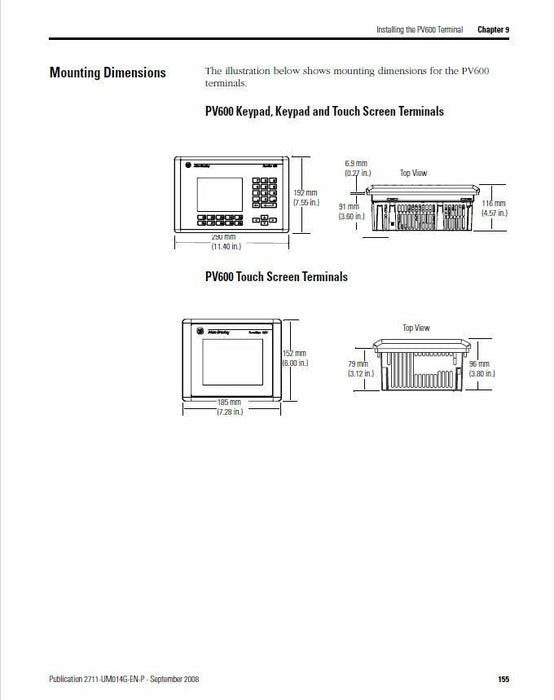 2711-T6C1L1 NEW ALLEN BRADLEY 4.48 PanelView 600 HMI RIO REMOTE I/O PV600 2711-T